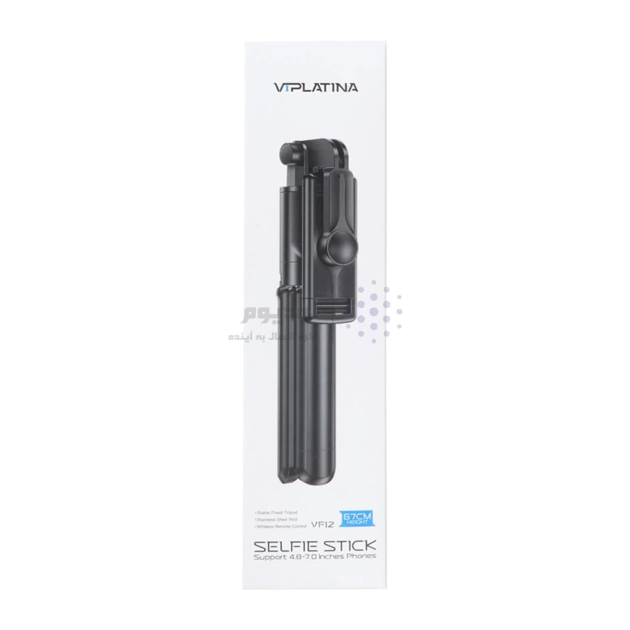 مونوپاد و سهپایه نگهدارنده گوشی موبایل VIPLATINA مدل VF12 ، ریموتدار، ارتفاع 67 سانتیمتر – رنگ مشکی — تصویر ۷
