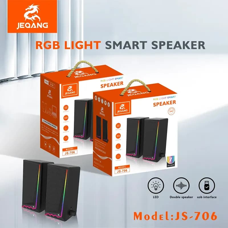 اسپیکر رومیزی دو تکه جکنگ مدل Jeqang JS-706 — تصویر ۵