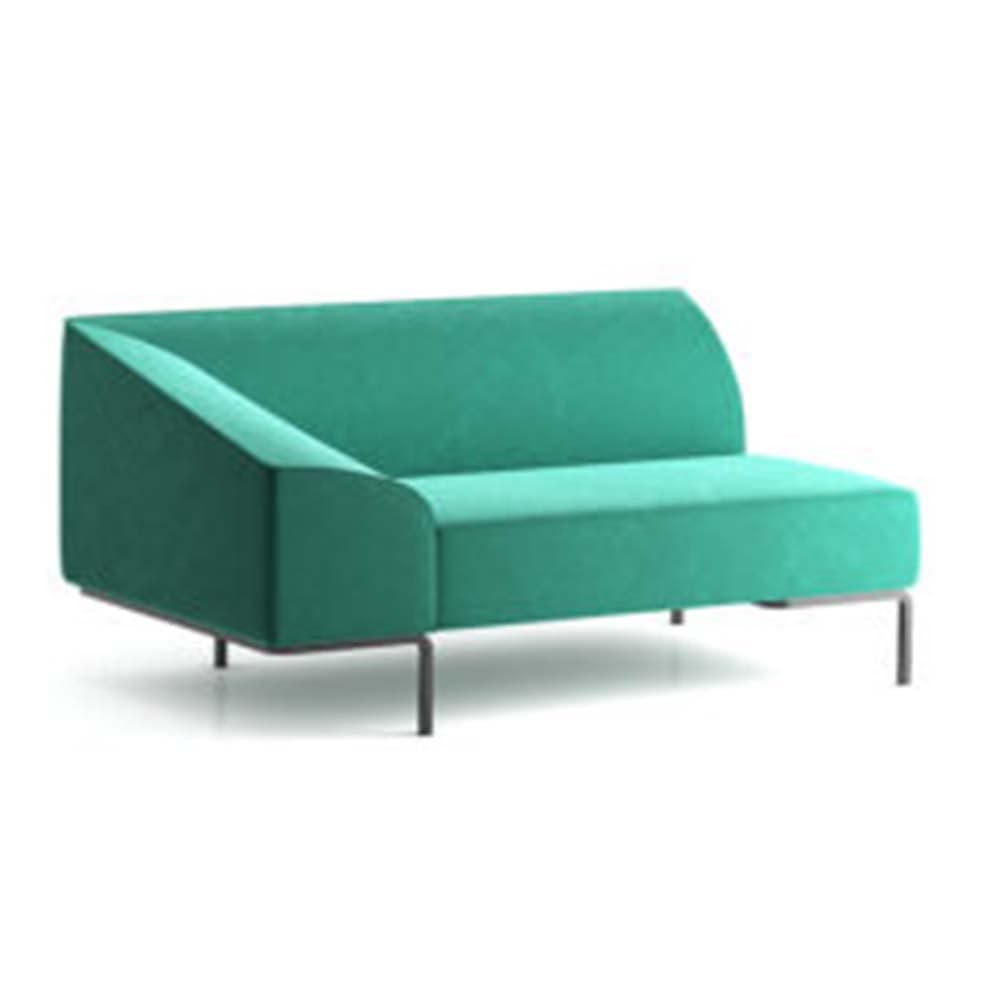 مبل جز انتهایى دو نفره راست پوشش چرم مدل SF-114-07 هلگر — تصویر ۴