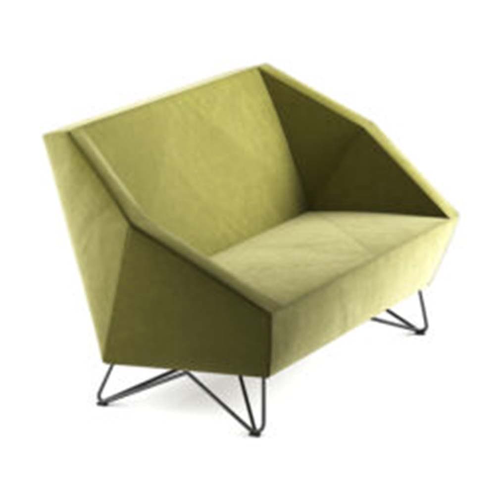 مبل دونفره پوشش چرم مدل SF-111-02 هلگر