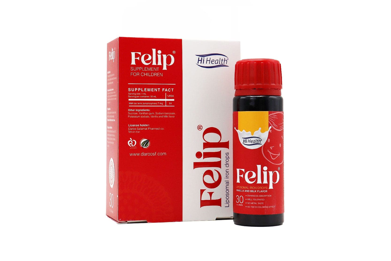 قطره آهن فلیپ های هلث/FELIP HI HEALTH