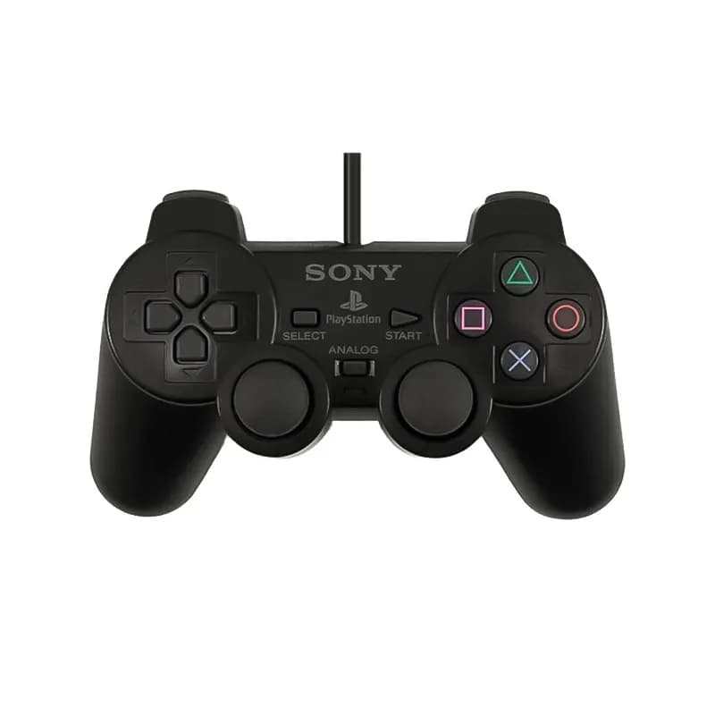 دسته بازی سیم دار سونی Playstation 2 بدون پک – مشکی