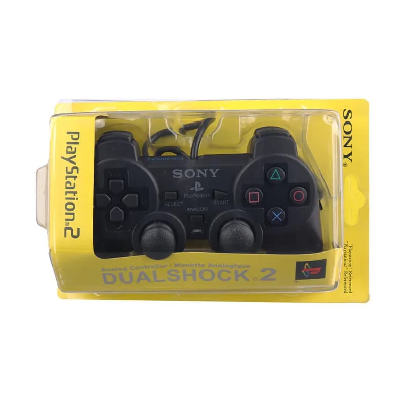 دسته بازی سیم دار سونی Playstation 2 – قیری مشکی — تصویر ۶