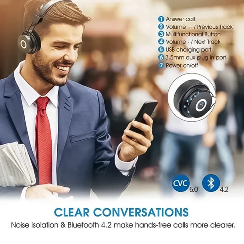 هدفون بی سیم نیا مدل NIA X6 — تصویر ۶