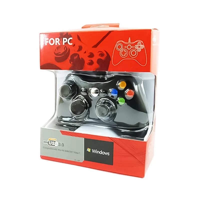 دسته بازی کامپیوتر سیم دار طرح XBOX 360 مدل HS-122 — تصویر ۱۱