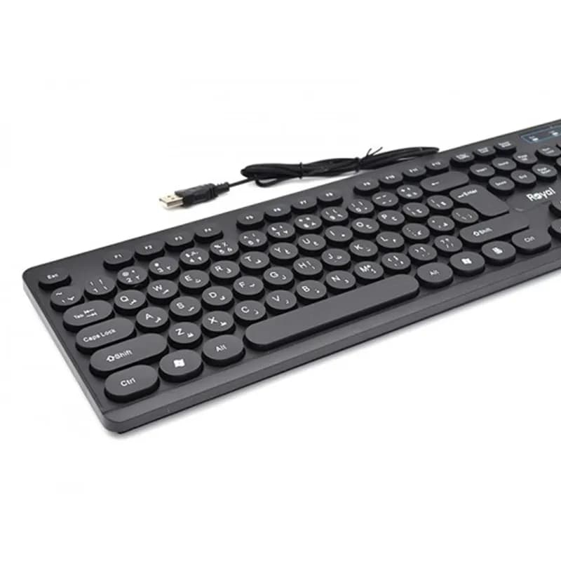 کیبورد سیم دار رویال مدل Royal R-K376 — تصویر ۶