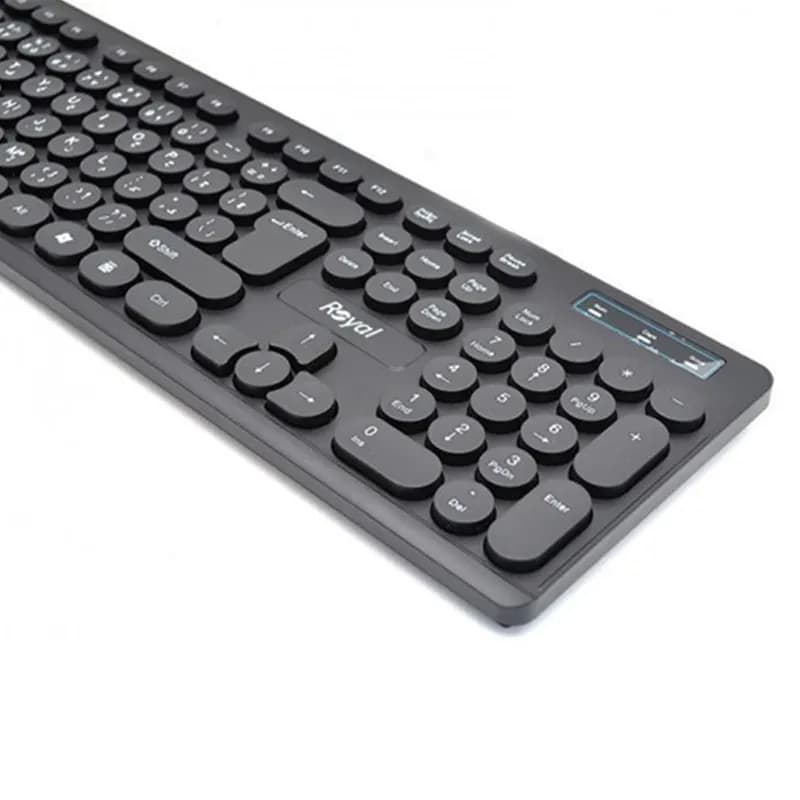 کیبورد سیم دار رویال مدل Royal R-K376 — تصویر ۴