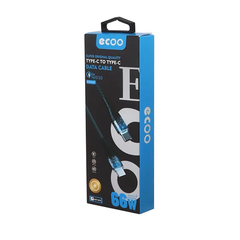 کابل Type-C به Type-C فست شارژ 66W اکو مدل A107 — تصویر ۵