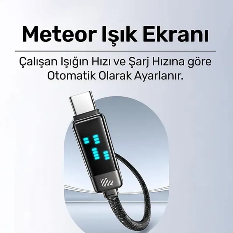 کابل Type-C به Type-C فست شارژ 100W یوسمز مدل SJ744 – تیتانیوم — تصویر ۵