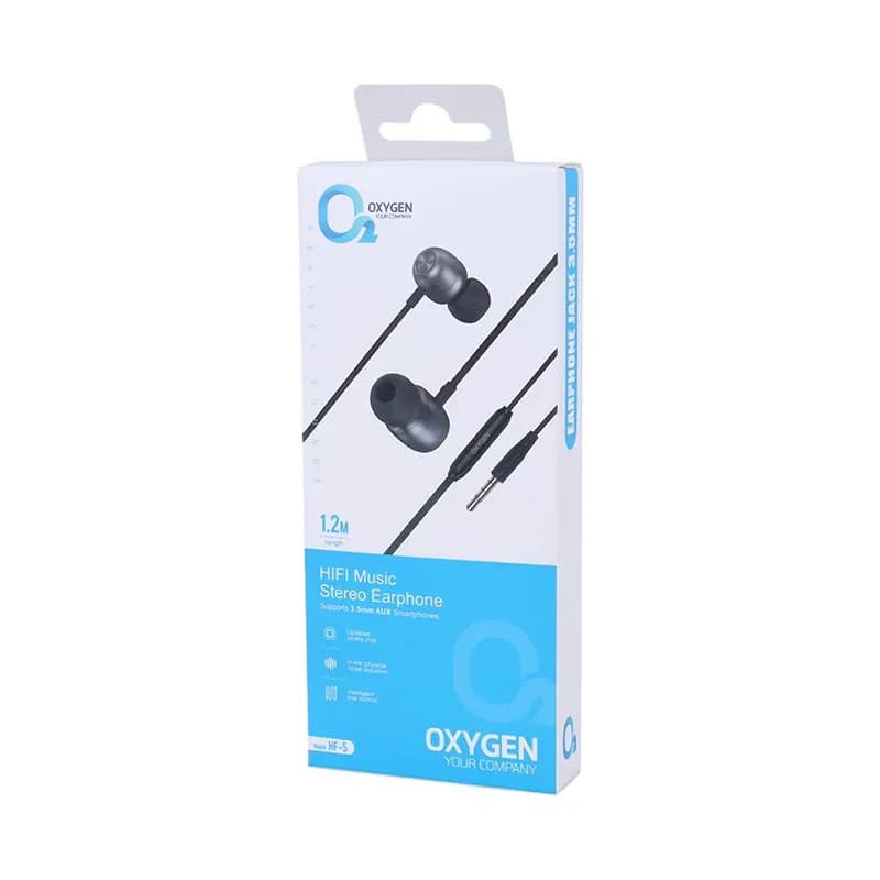 هندزفری سیم دار اکسیژن مدل Oxygen HF-5 — تصویر ۴