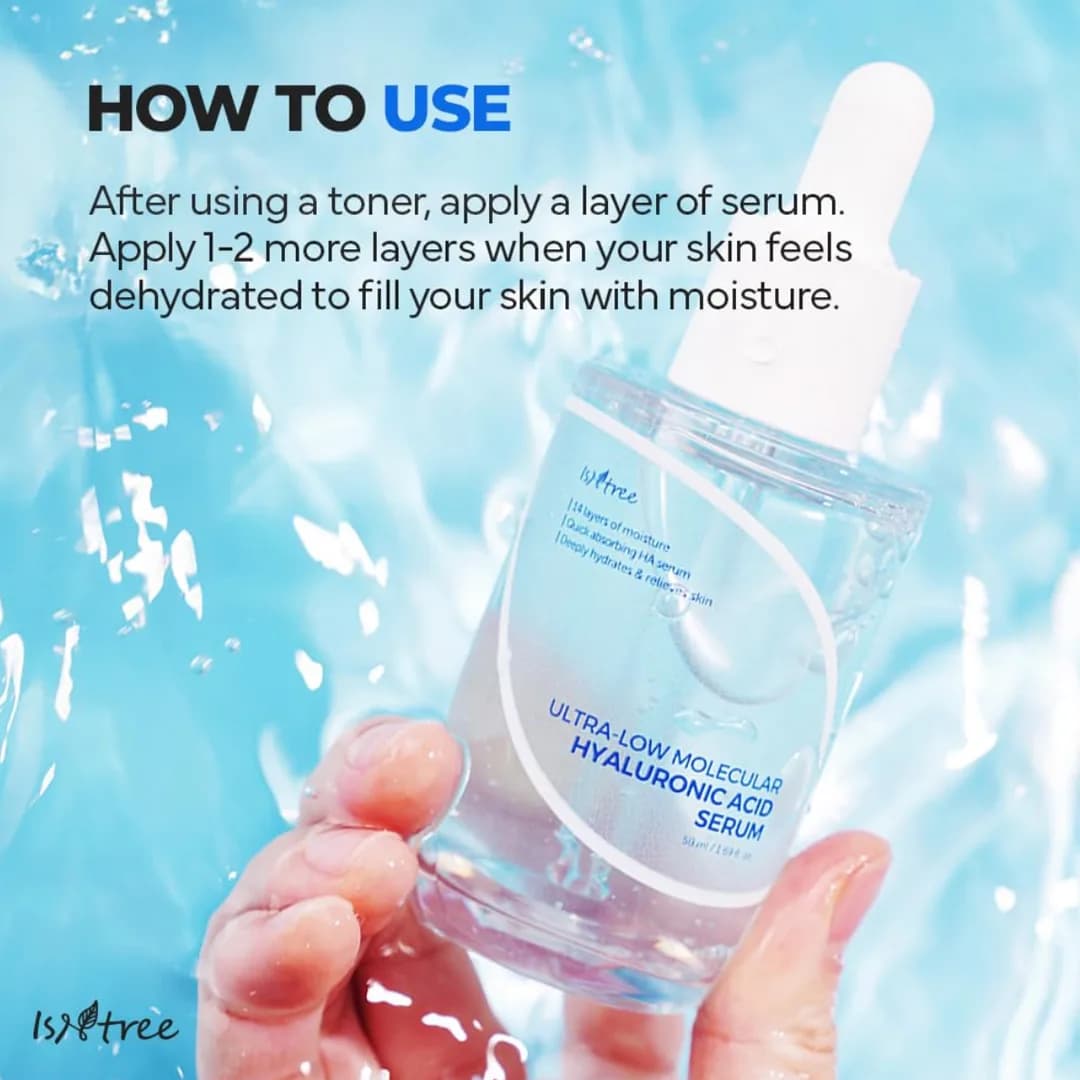 سرم هیالورونیک‌ اسید ریز مولکول ایزنتری Ultra-Low Molecular — تصویر ۶