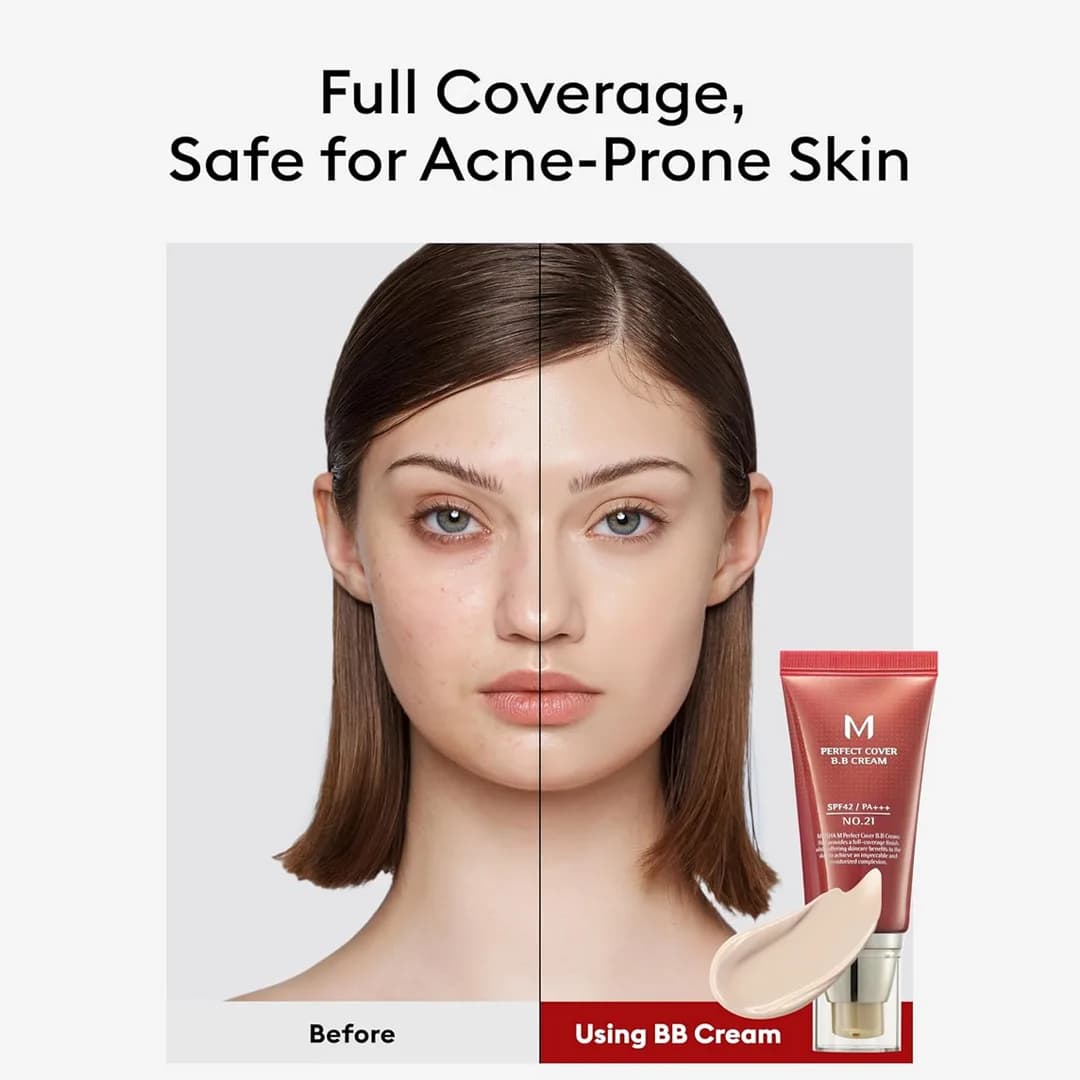 بی بی کرم پرفکت کاور میشا SPF 42 — تصویر ۹