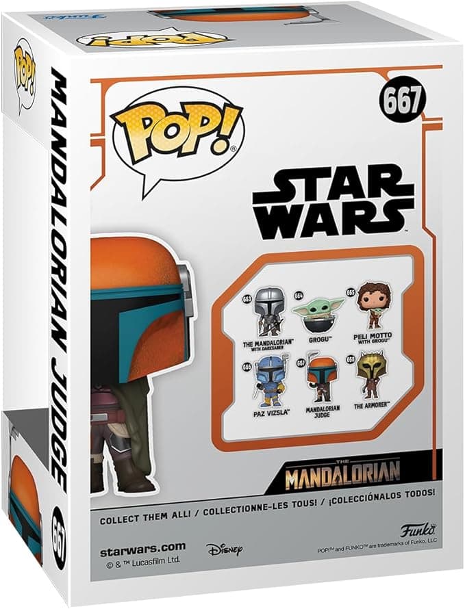 فانکو پاپ اصلی مندلورین از سری استار وارز | جنگ ستارگان | Funko POP! Vinyl: Star Wars: The Mandalorian S9 – The Judge Macaroon — تصویر ۵