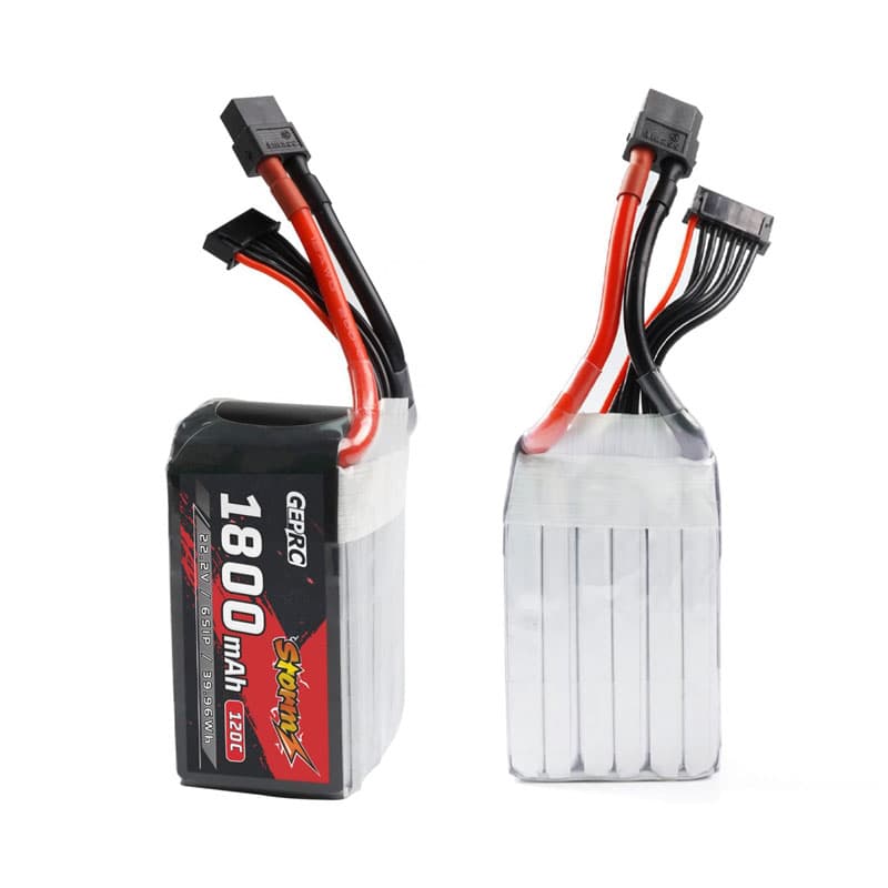 باتری ۶ سل ۱۸۰۰ میلی آمپر GEPRC برای اف پی وی | GEPRC Storm 6S 1800mAh 120C Lipo Battery — تصویر ۴
