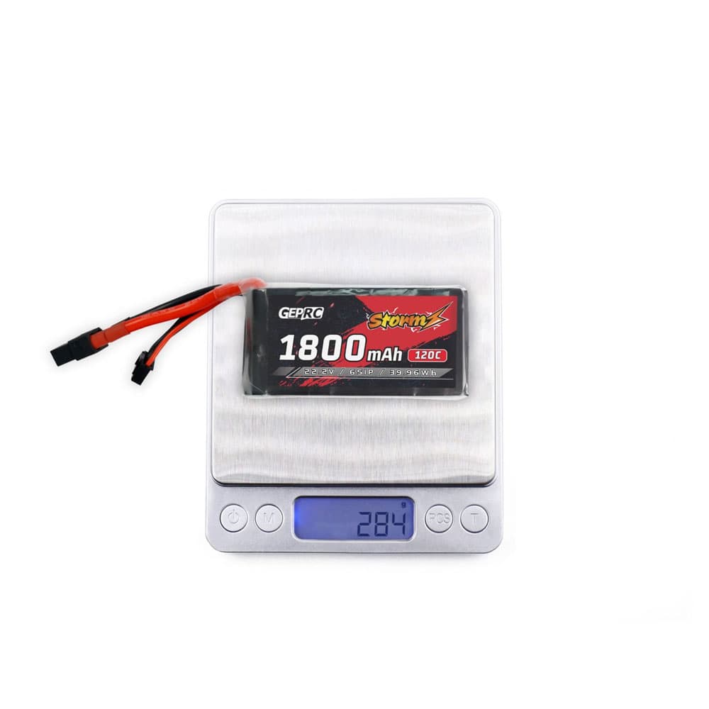 باتری ۶ سل ۱۸۰۰ میلی آمپر GEPRC برای اف پی وی | GEPRC Storm 6S 1800mAh 120C Lipo Battery — تصویر ۷