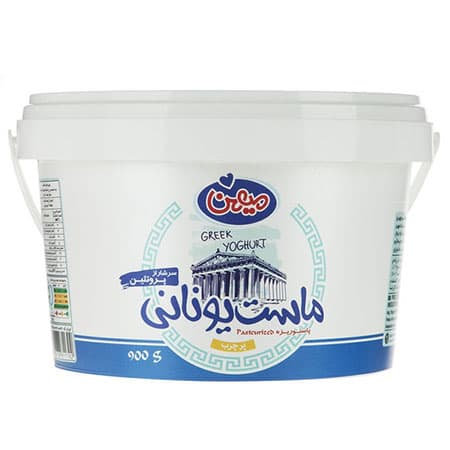 ماست یونانی پر چرب میهن مقدار 900 گرم