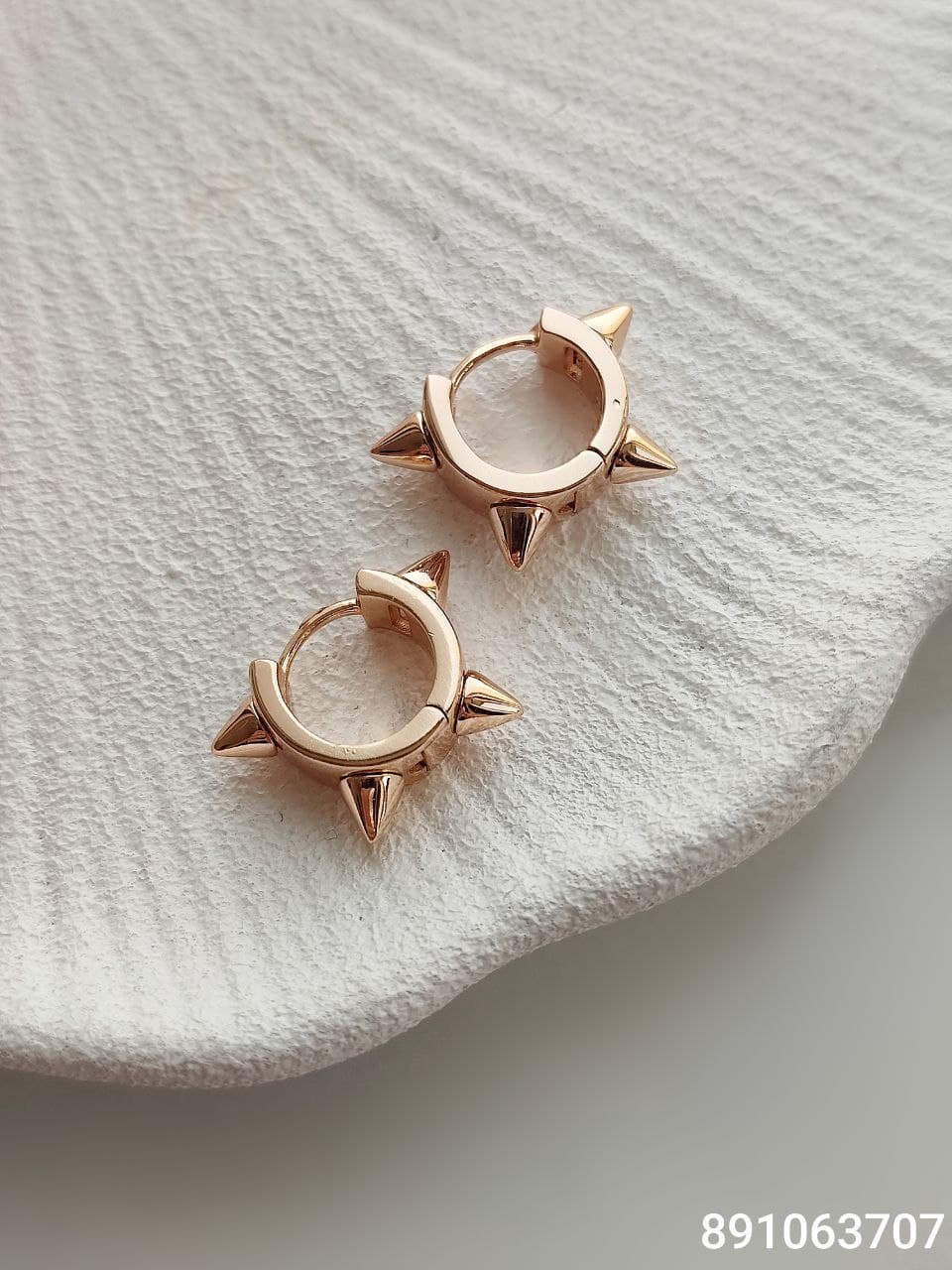 گوشواره حلقه ای دخترانه مارک ژوپینگ کیفیت عالی رنگ ثابت کد 1616475