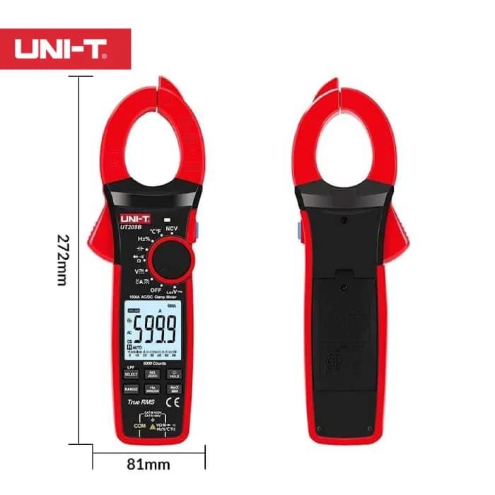 کلمپ آمپرمتر یونیتی UNI-T UT208B — تصویر ۵