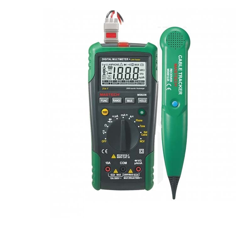 مولتی متر و تستر تلفن و شبکه مستک مدل MASTECH MS8236