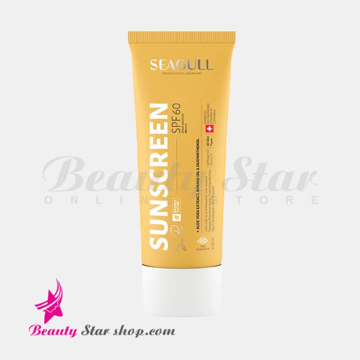 کرم ضد آفتاب بی رنگ سی گل SPF 60 فاقد چربی مناسب انواع پوست حجم 50 میلی لیتر