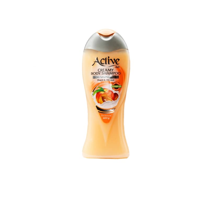 شامپو بدن کرمی اکتیو مدل Peach And Almond مقدار 400 گرم — تصویر ۴