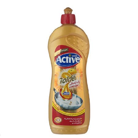 مایع ظرفشویی اکتیو سری Golden مقدار 750 گرم