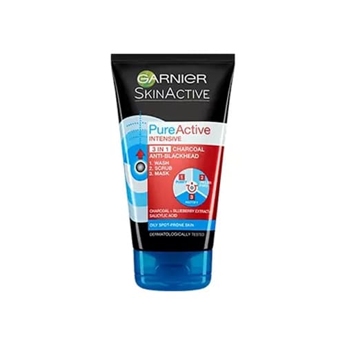 ماسک اسکراب ضد جوش سر سیاه گارنیر Garnier مدل ذغالی 150ml