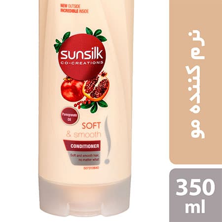 نرم کننده موهای خشک سان سیلک مدل Soft & Smooth حجم 350 میلی لیتر