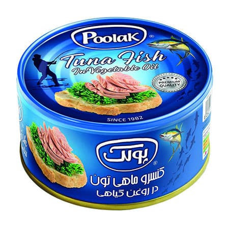 کنسرو ماهی تون پولک در روغن گیاهی – 180 گرم