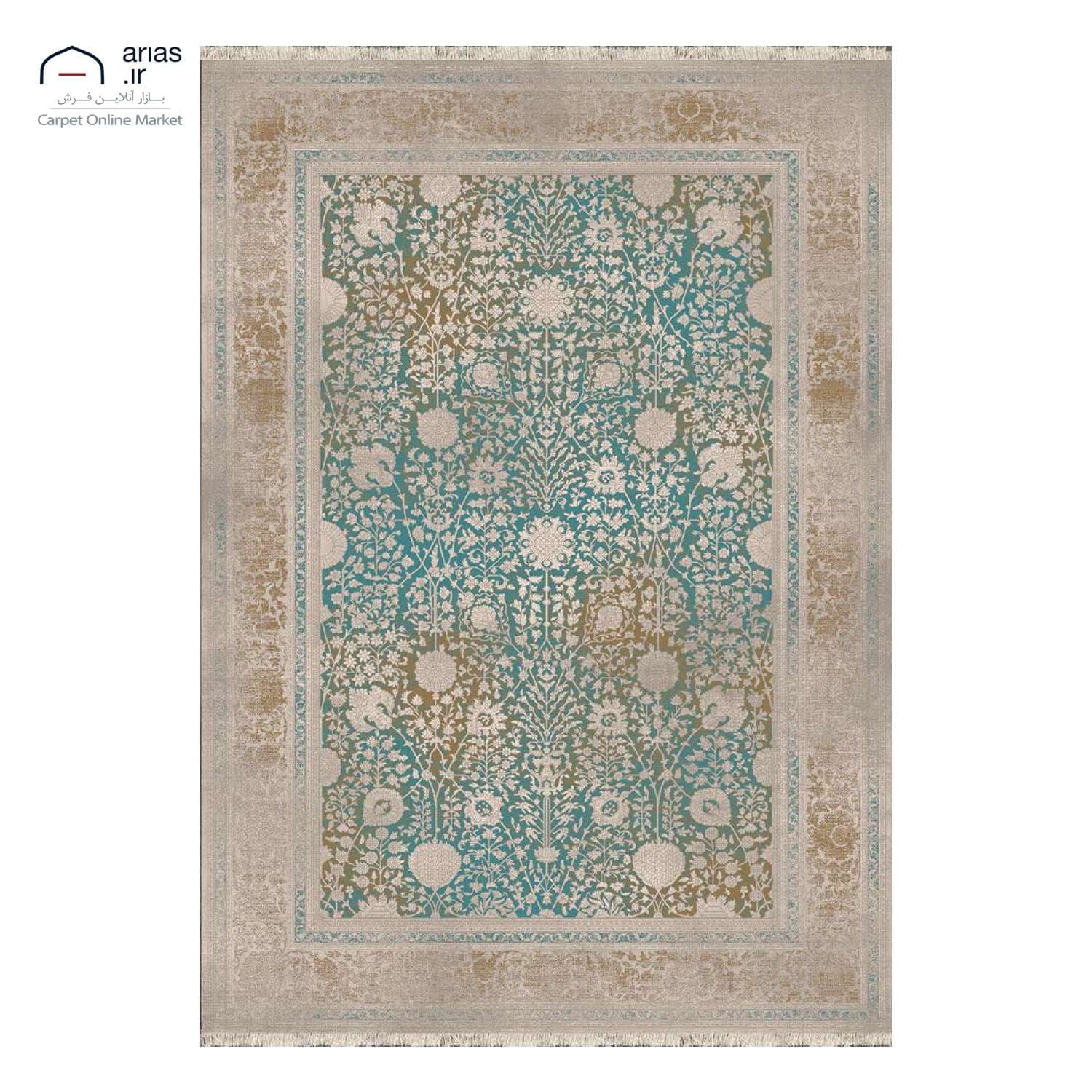 فرش ماشینی آریاس طرح وینتیج کد M04188