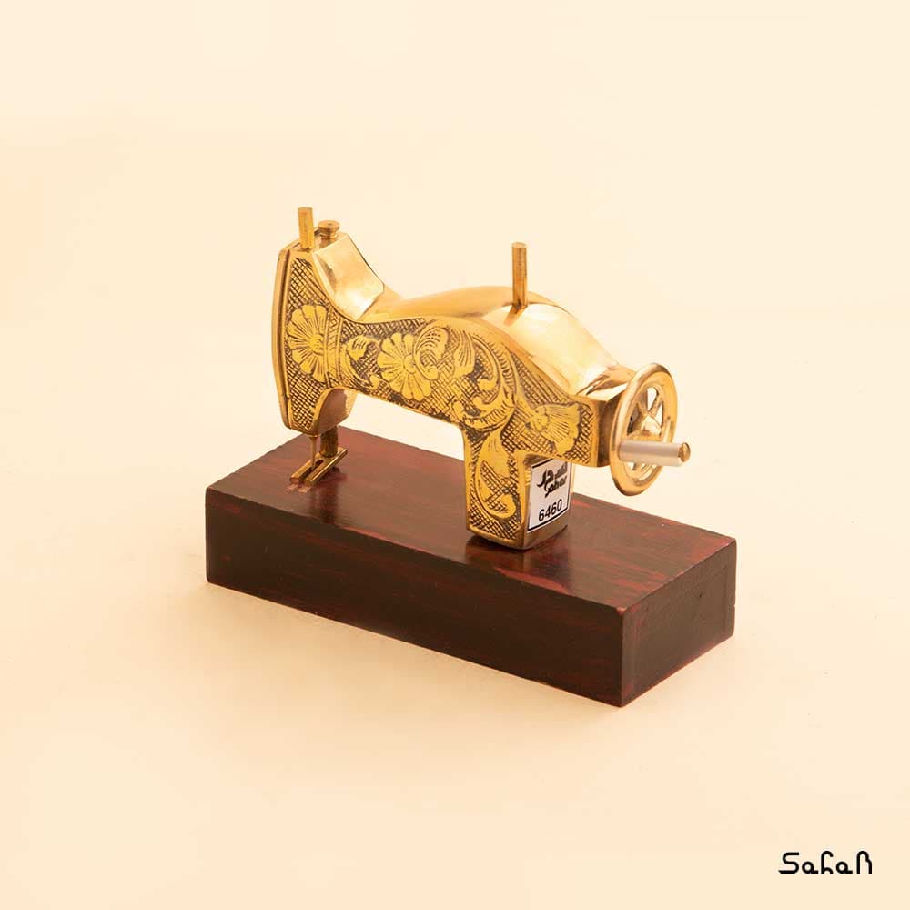 چرخ خیاطی برنجی دکوری