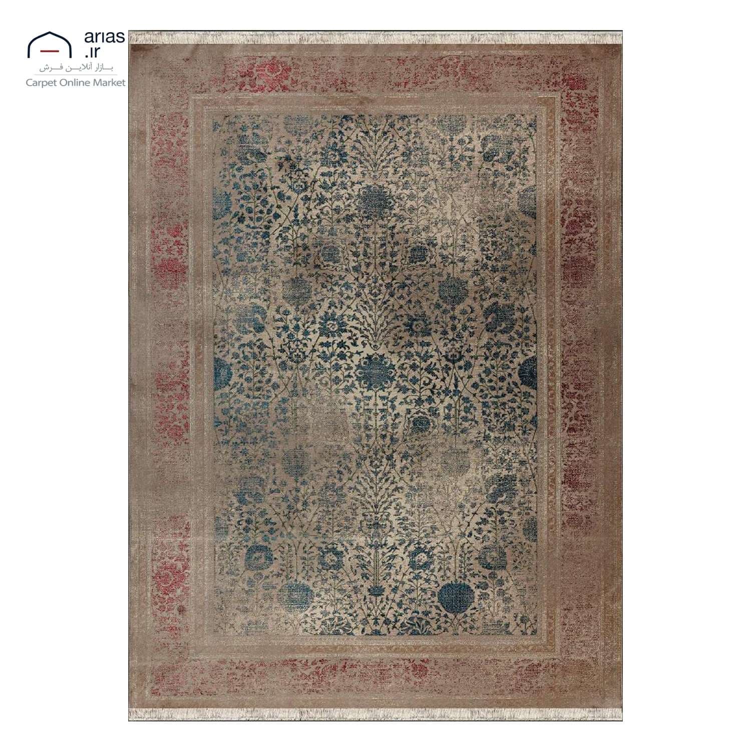 فرش ماشینی آریاس طرح وینتیج کد M04185