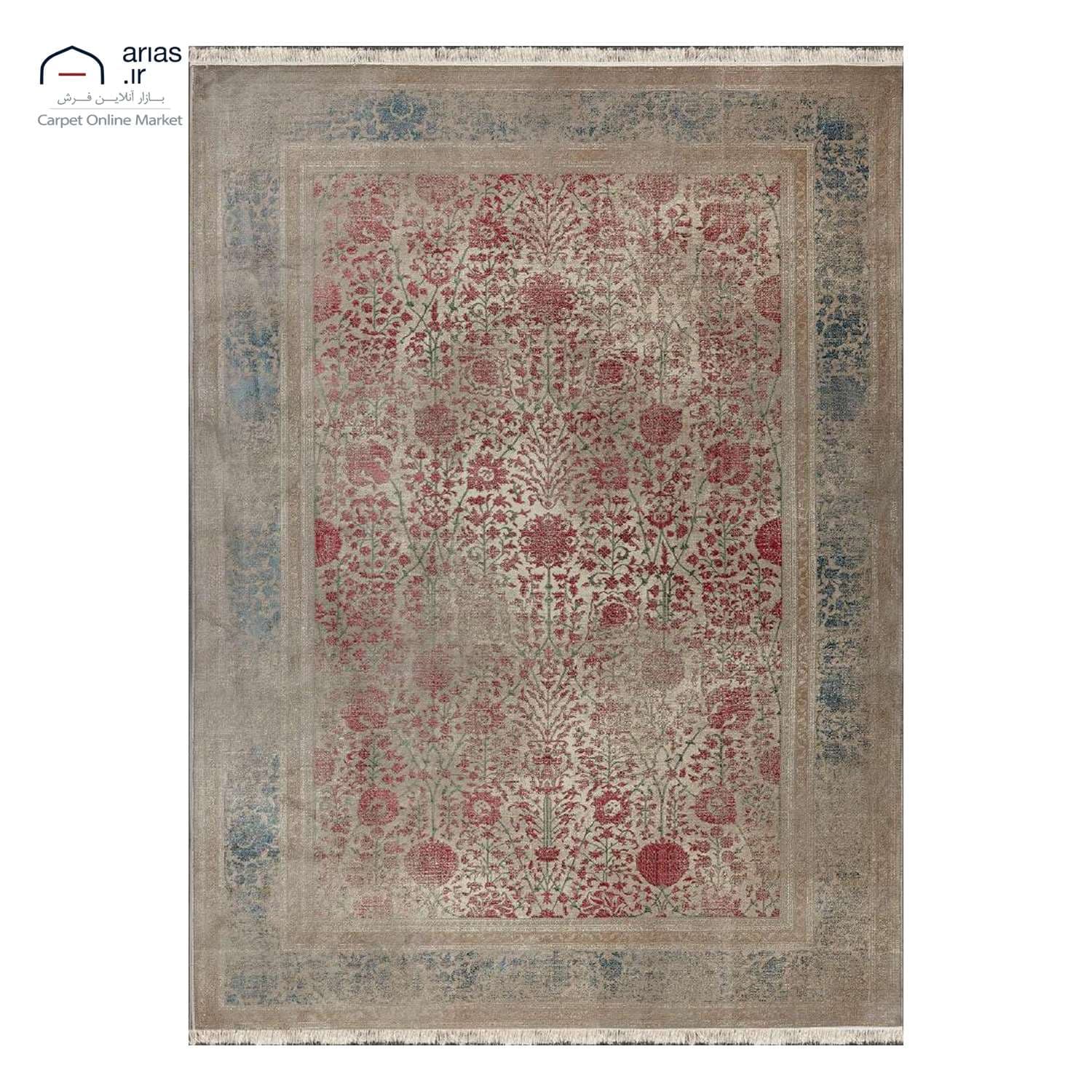 فرش ماشینی آریاس طرح وینتیج کد M04184