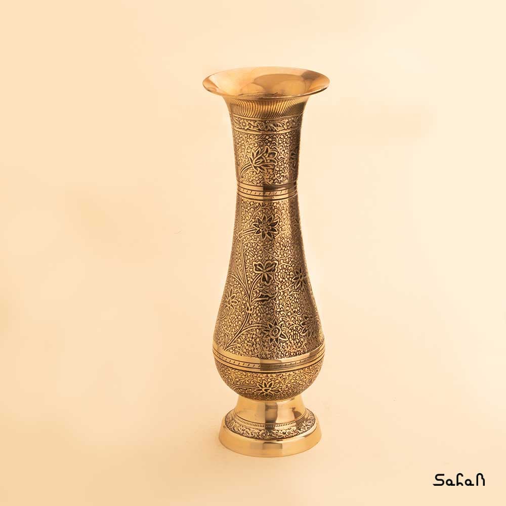 گلدان برنجی گلاس 35 سانت