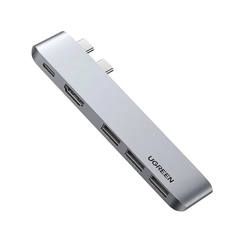 هاب 5 پورت Type-C یوگرین مدل 60559-CM251 با 3 پورت USB 3.0 و پورت HDMI و Type-C