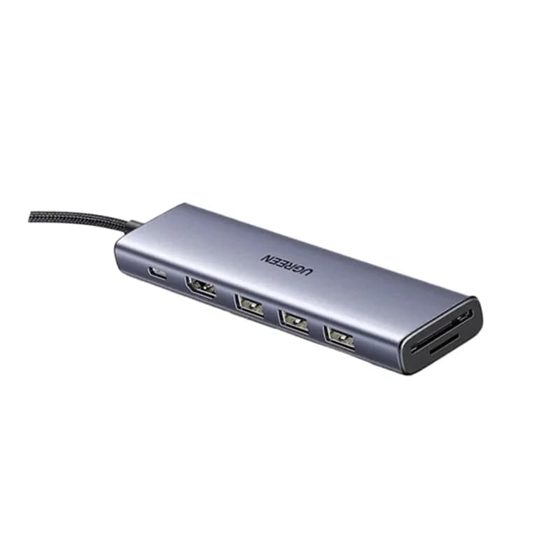 هاب تایپ سی 7 پورت یوگرین مدل CM511-25041 با 3 پورت USB 3.0 و پورت USB-C PD و HDMI و کارت حافظه — تصویر ۲