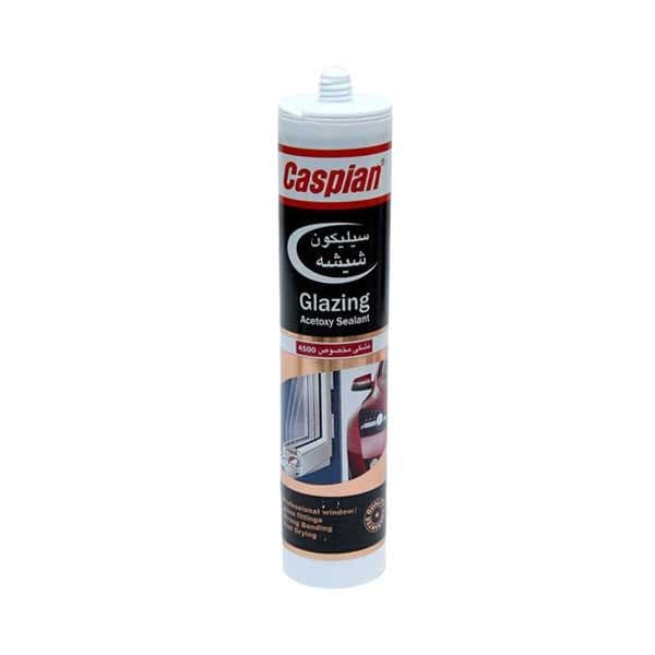 چسب سیلیکون شیشه و آینه کاسپین 300 میلی لیتر