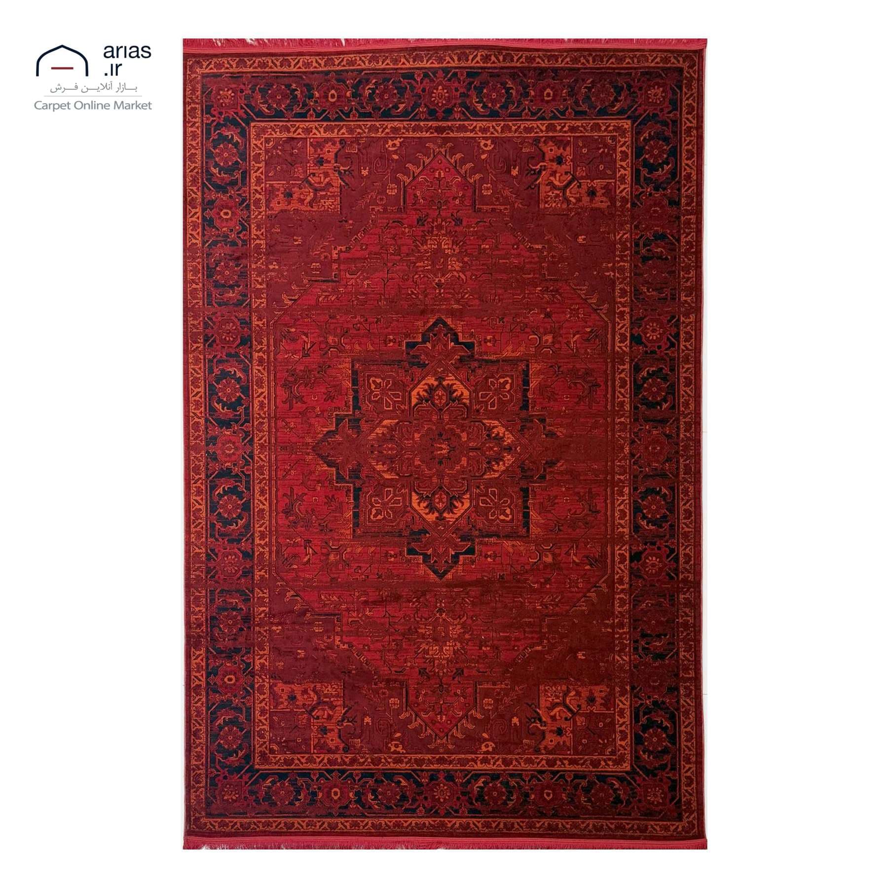 فرش ماشینی آریاس زمینه روناسی کد M06401
