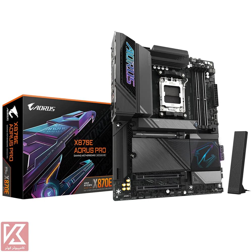 مادربرد گیگابایت X870E AORUS PRO — تصویر ۹