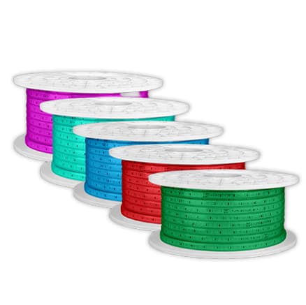 ریسه LED رویالوکس ۸ وات ۱۲۰ چیپ 3535 پرش ۲۰ آبی فیروزه ای پارس شعاع توس