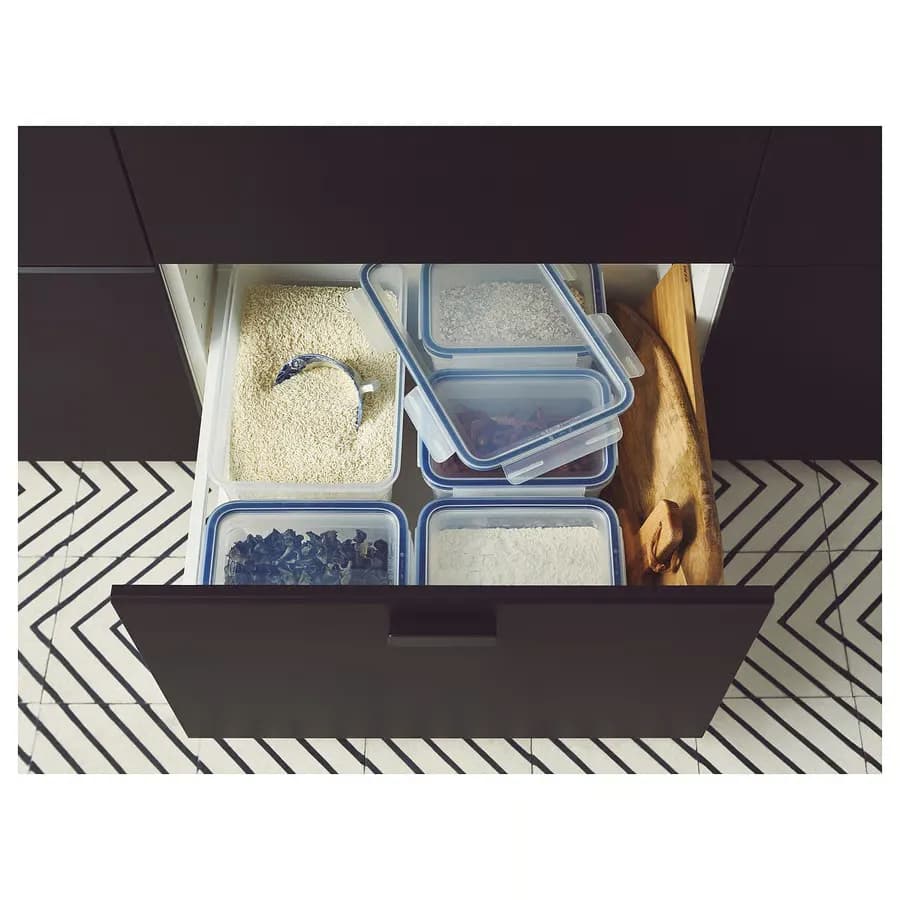 ظرف غذا مستطیلی/پلاستیکی 10.6 لیتری ایکیا مدل IKEA 365+ — تصویر ۱۲
