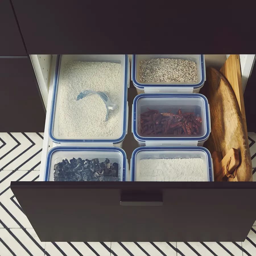 ظرف غذا مستطیلی/پلاستیکی 10.6 لیتری ایکیا مدل IKEA 365+ — تصویر ۳