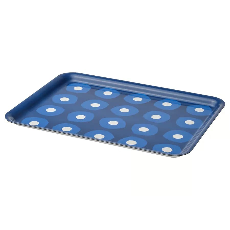 سینی طرحدار/آبی سایز ۲۸x۳۷ ایکیا مدل PILLERSTARR — تصویر ۴