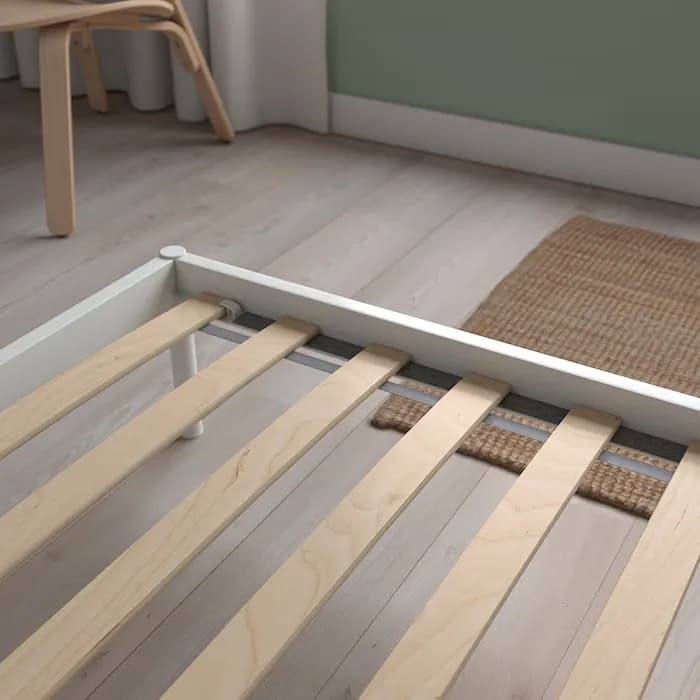 چارچوب تخت سفید 160×200 سانتی متر ایکیا مدل VEVELSTAD — تصویر ۳