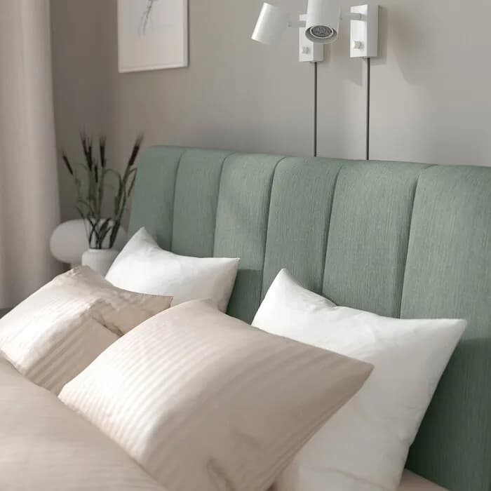 قاب تخت روکش شده خاکستری-سبز ایکیا سایز 160×200 سانتی متر مدل TÄLLÅSEN — تصویر ۷