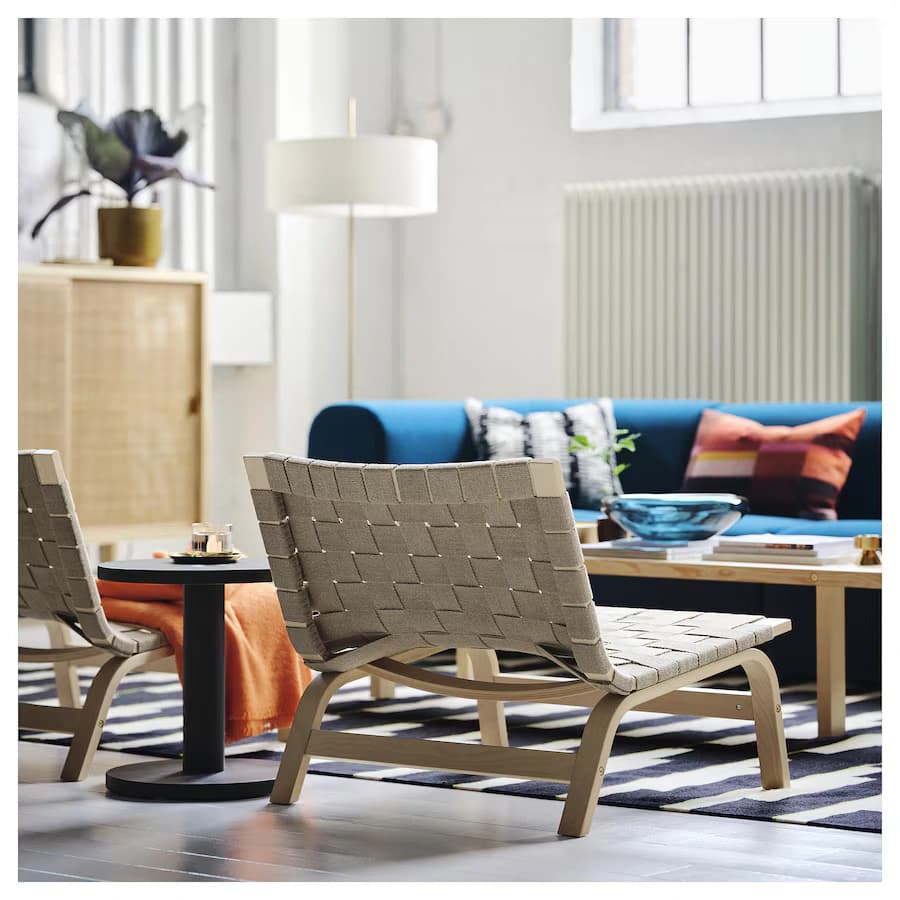 صندلی راحتی روکش توس ایکیا مدل STOCKHOLM 2025 — تصویر ۳