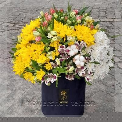 اگر وقت رفتن به گلفروشی را نداری، سبد گل سفید را اینترنتی سفارش بده