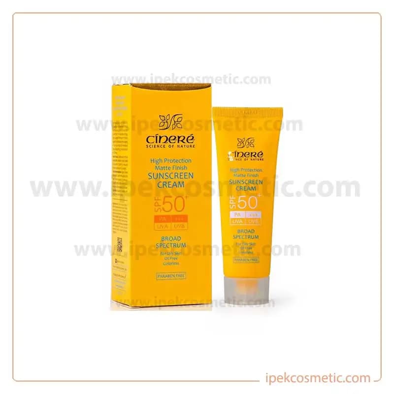 کرم ضد‌ آفتاب بی رنگ مناسب پوست چرب SPF50 سینره — تصویر ۳