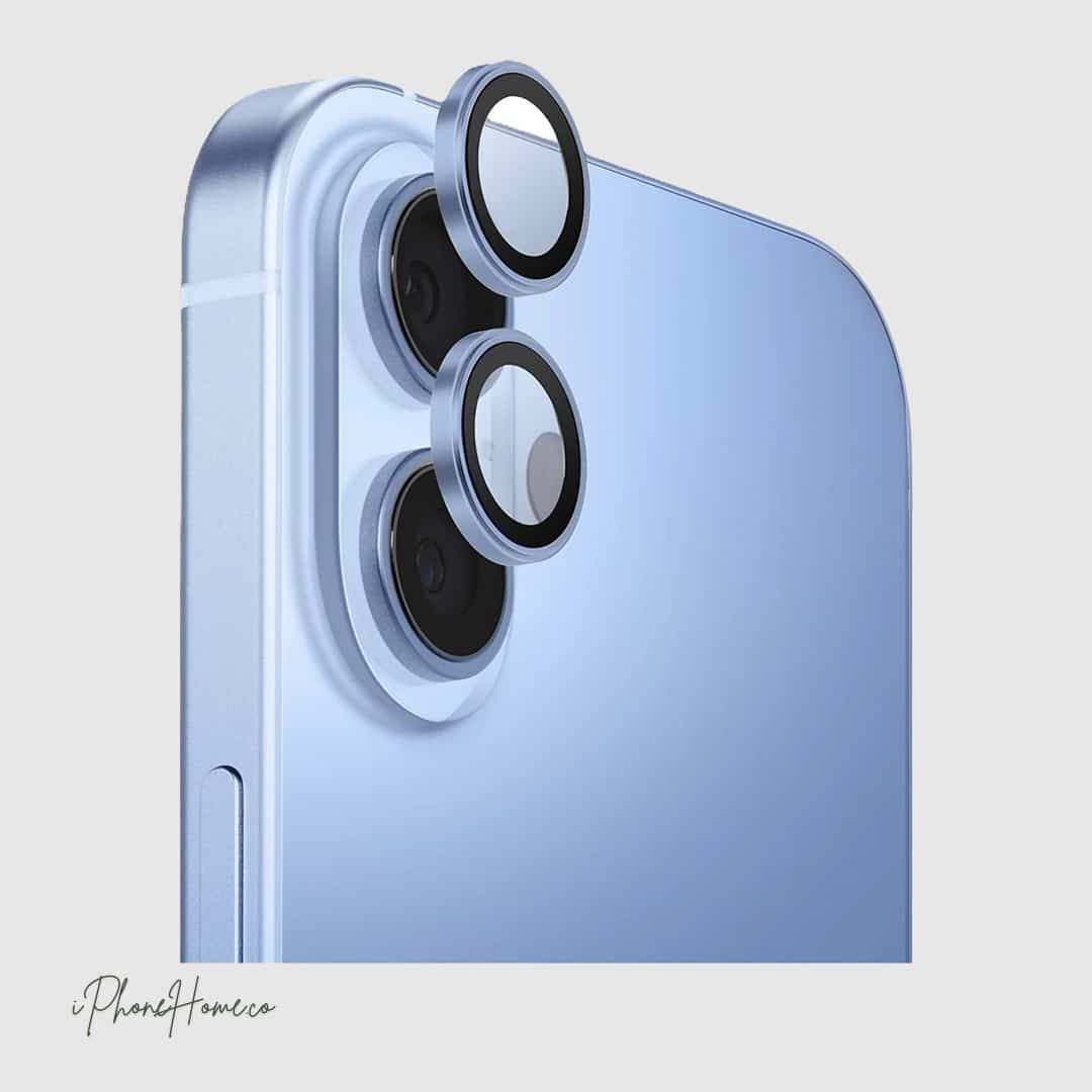 محافظ لنز یونیک aluguard آبی مناسب iPhone 17 (9766)
