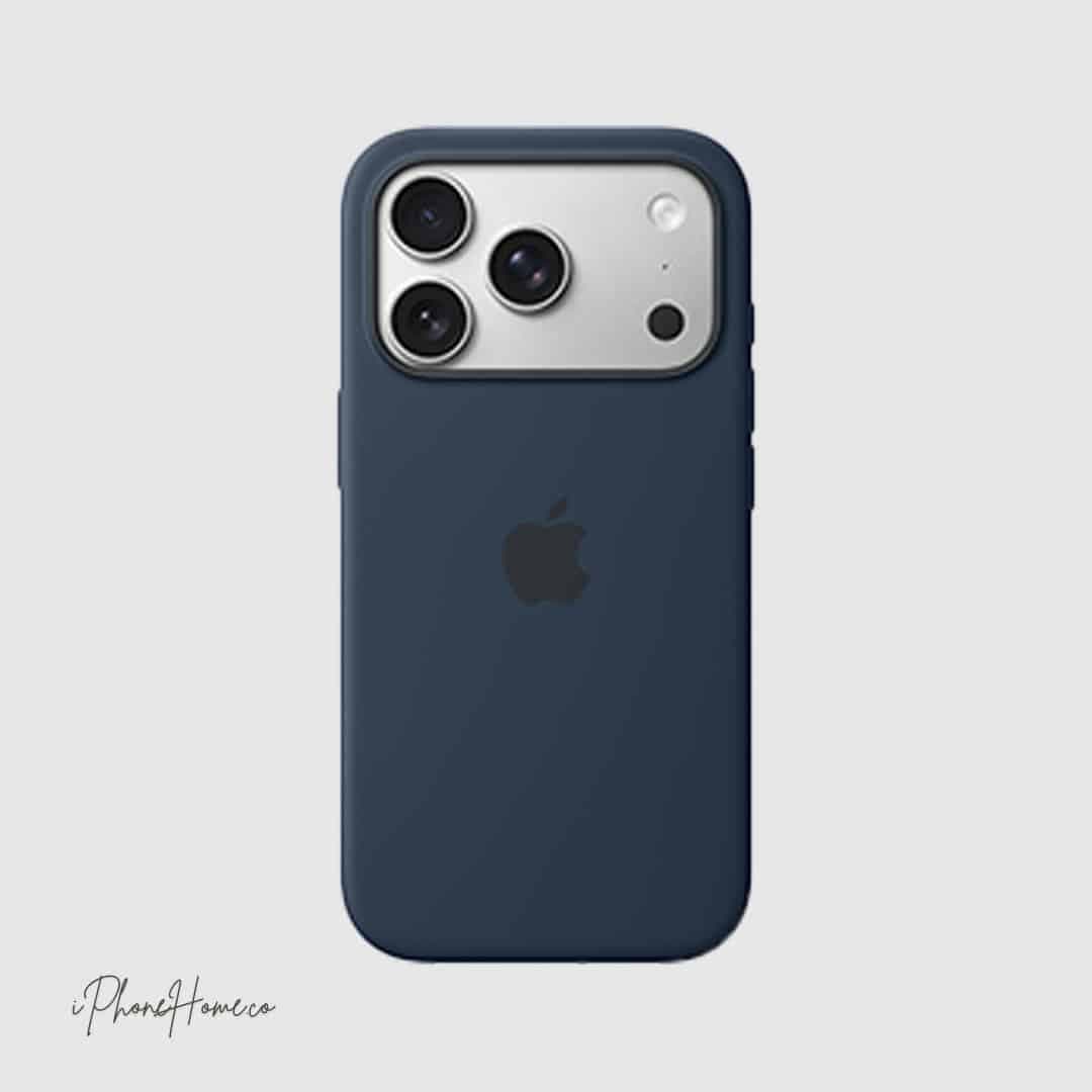 قاب سیلیکونی اورجینال اپل رنگ آبی تیره مناسب iPhone 17 Pro Max (9639)
